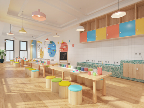  现代陶艺室3d模型 