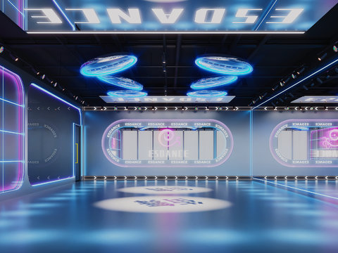  街舞教室 舞房 舞蹈室3d模型 