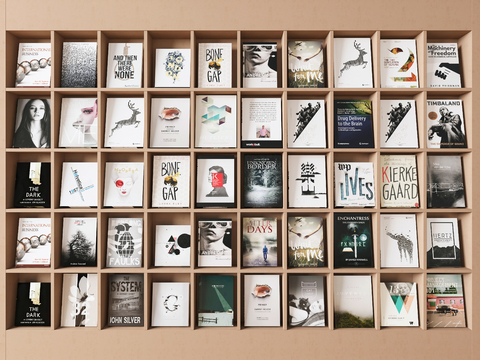  杂志 书籍 书本 书架3d模型 