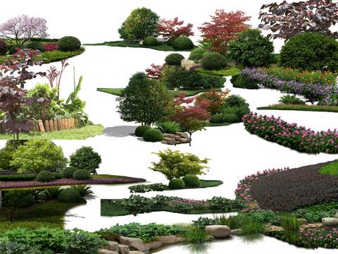  灌木球psd 
