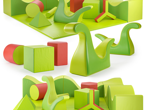  儿童游乐设施 玩具3d模型 