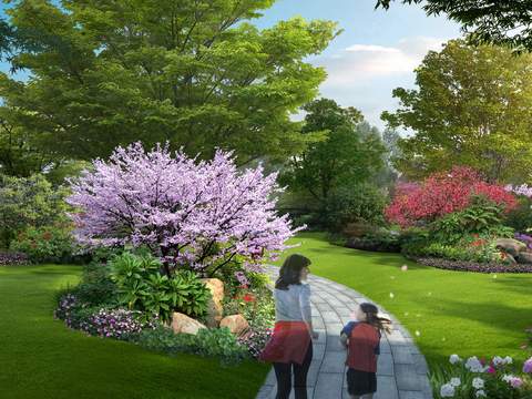  现代园林景观psd 