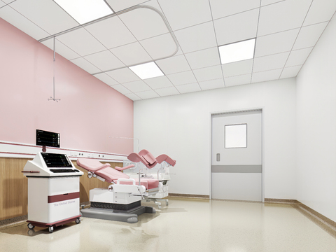  医院产房 妇产科3d模型 