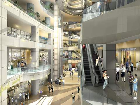  现代商场超市商城psd 