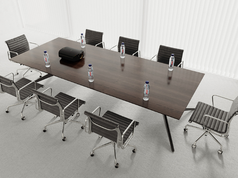  会议桌 会议台3d模型 
