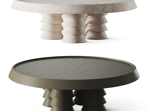  Poliform 现代茶几3d模型 