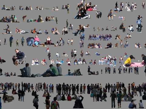  现代都市人物psd 