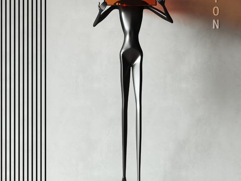  人物雕塑 艺术摆件3d模型 