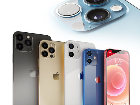  现代苹果手机3d模型 