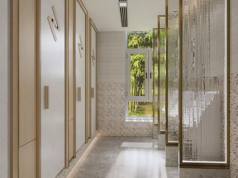  公共卫生间 公厕3d模型 