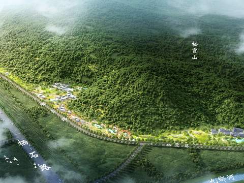  山林 山区景观psd 