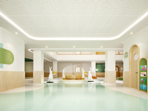  幼儿园 托儿所3d模型 