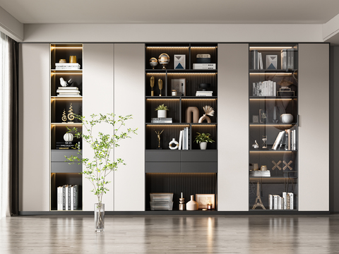 书柜精选3d模型合辑