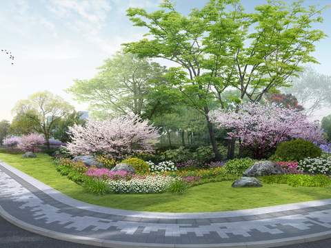  现代道路桥梁景观psd 