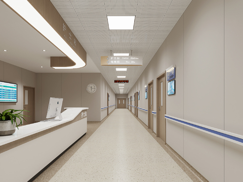  医院护士站3d模型 