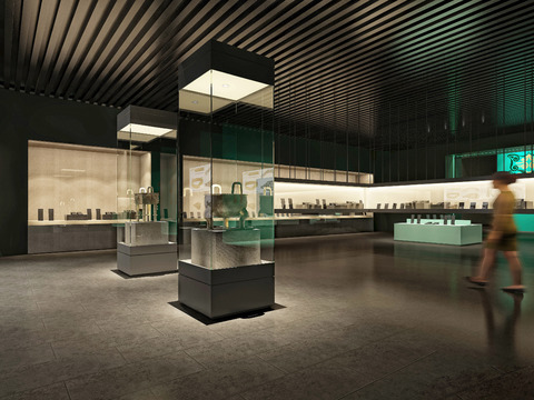  现代博物馆3d模型 