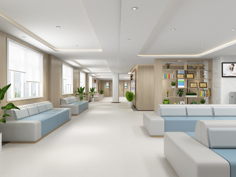  医院体检中心3d模型 