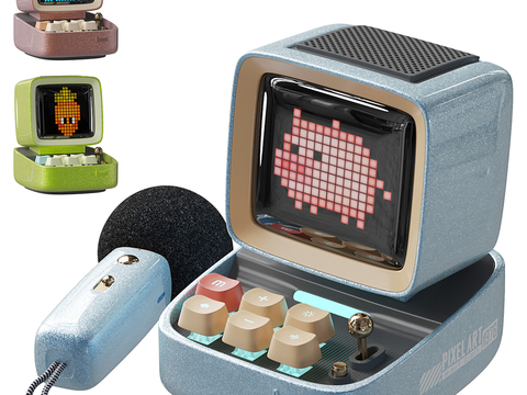  Divoom Ditoo 麦克风 游戏机3d模型 