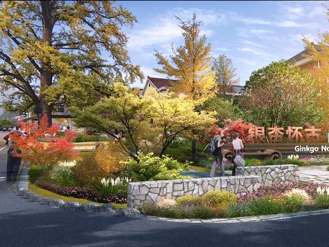  园林景观 花坛 灌木丛psd 