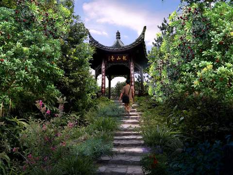  现代凉亭 亭子psd 