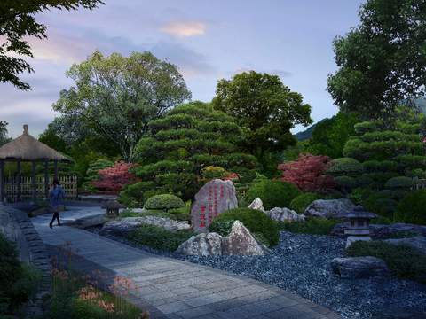  现代公园园林景观psd 