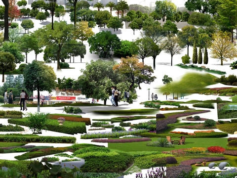  灌木 树木 景观树psd 