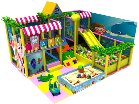  现代儿童游乐设施3d模型 