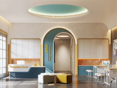  现代牙科医务室3d模型 