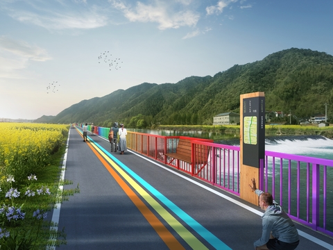  现代公园园林景观psd 