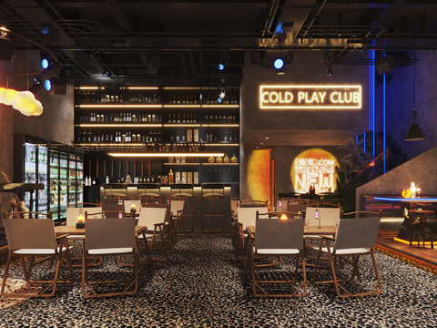  露营酒吧 音乐餐吧3d模型 