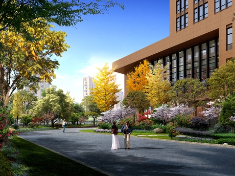  道路桥梁景观psd 