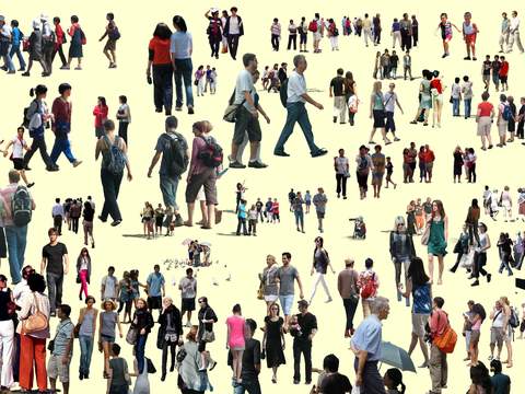  现代都市人物psd 