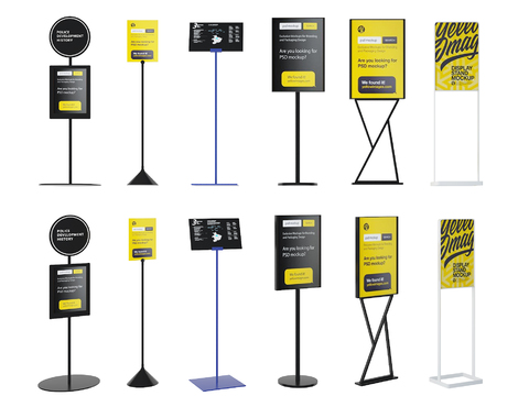  标志牌 指示牌 导视牌 路标 路牌3d模型 