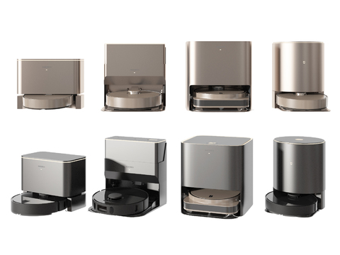  扫地机器人 扫拖机3d模型 