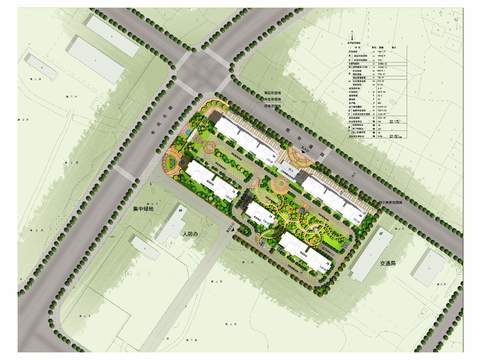  现代园林平面景观图psd 