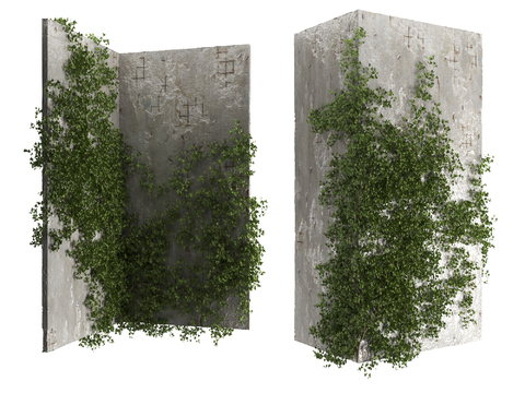  现代绿植藤蔓3d模型 