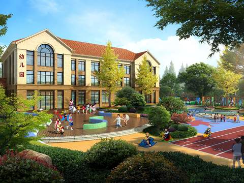 现代幼儿园psd 