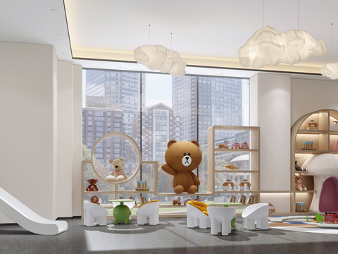  现代儿童娱乐室3d模型 