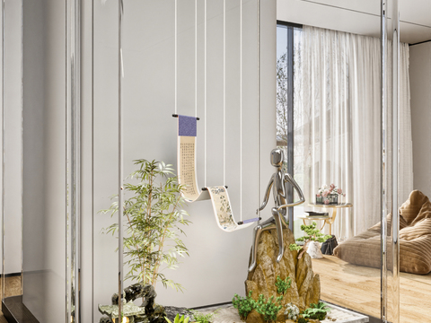  绿植造景 景观小品3d模型 