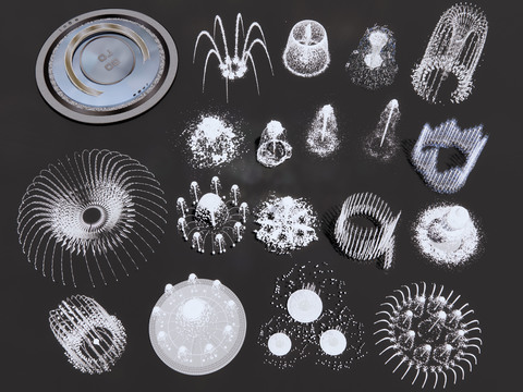  喷泉 涌泉 商业街互动水3d模型 