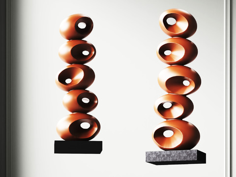  抽象雕塑 艺术摆件3d模型 