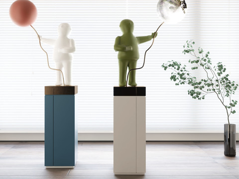  人形雕塑 人偶摆件3d模型 