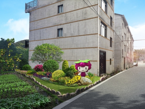  绿篱灌木丛 卡通雕塑psd 