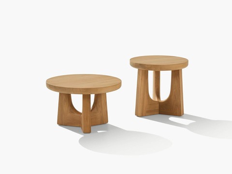  意大利 Poliform 子母茶几3d模型 