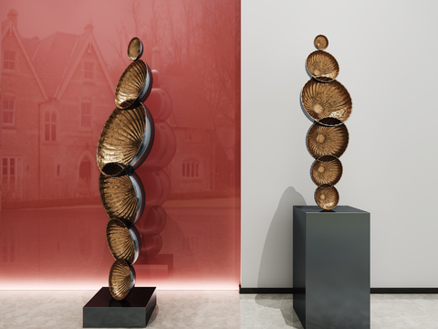  抽象雕塑 艺术摆件3d模型 