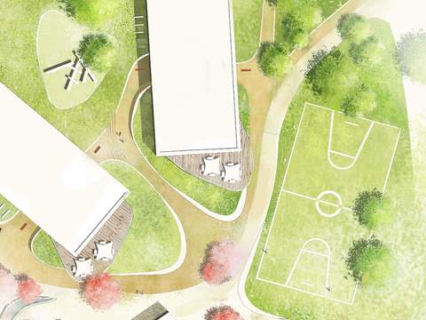  现代园林平面景观图psd 