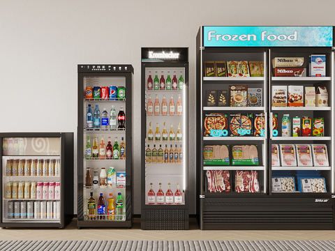  冰柜 保鲜柜 冷藏柜 饮料柜 冷饮柜3d模型 