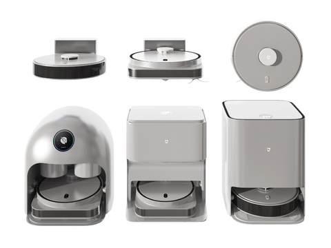  智能扫地机器人3d模型 