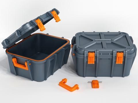  手提工具箱3d模型 