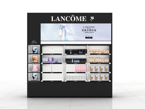  现代商场化妆售货柜3d模型 